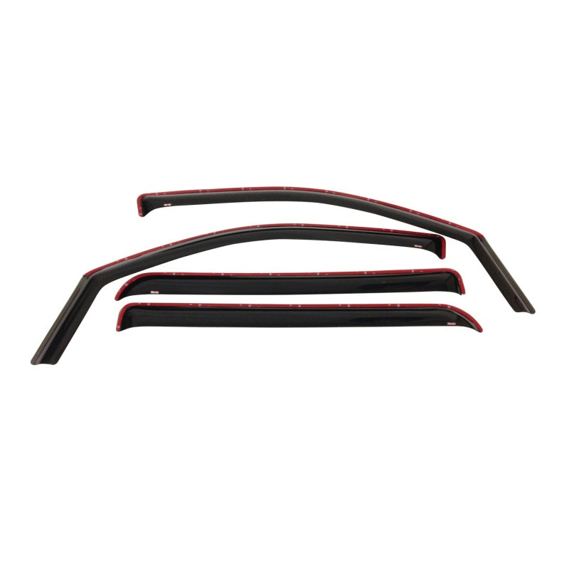 Westin 2014-2018 Chevy Silverado 1500 Crew Cab Wade In-Channel Wind Deflector 4pc - Smoke