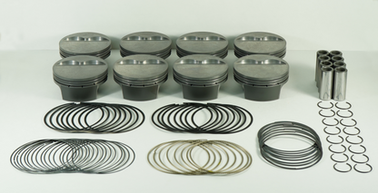 Mahle MS Piston Set SBC 410ci 4.040in Bore 4.000in Stroke 6.0in Rod .927 Pin -5cc 11.8 CR Set of 8