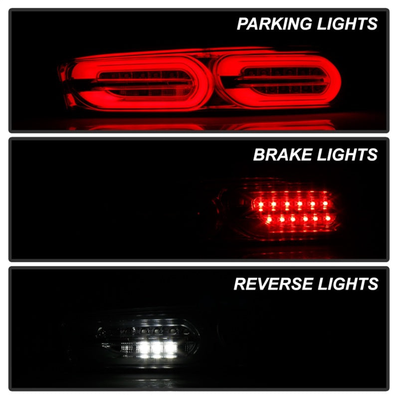 Spyder Chevy Camaro 16-18 (Do Not Fit Halogen Model) LED Tail Lights Chrome ALT-YD-CCAM16LED-SEQ-C