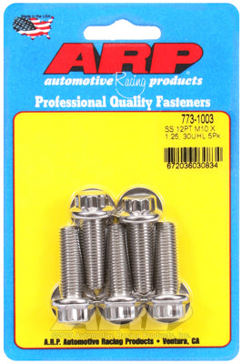 ARP - M10 x 1.25 x 30 12pt SS Bolts (5/pkg)