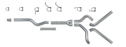 Diamond Eye KIT 4in Catback MFLR REPLACMENT PIPE DUAL AL: 2006-2007.5 CHEVY/GMC 6.6L 2500/3500