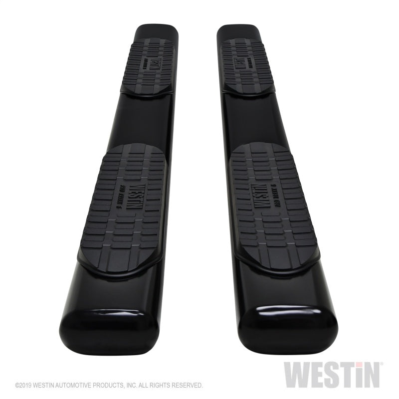 Westin 2019 Chevrolet Silverado Double Cab PRO TRAXX 6 Oval Nerf Step Bars - Black