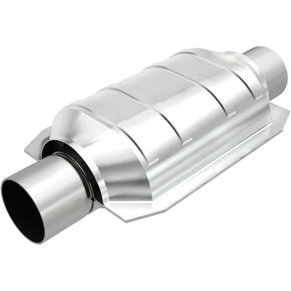 MagnaFlow Univ Cat Conv 2in Inlet/Outlet Center/Center Oval 9in Body L/6.5in Width/13in OA Length