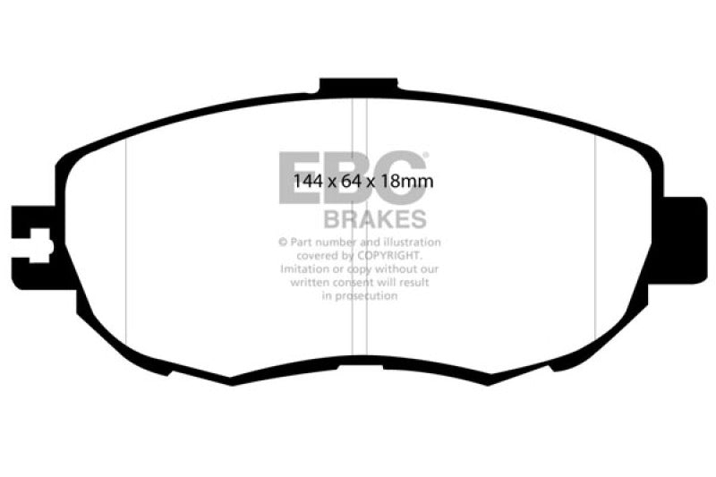 EBC 93-94 Lexus LS400 4.0 Greenstuff Front Brake Pads