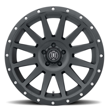 ICON Compression 20x10 6x135 -19mm Offset 4.75inBS Satin Black Wheel