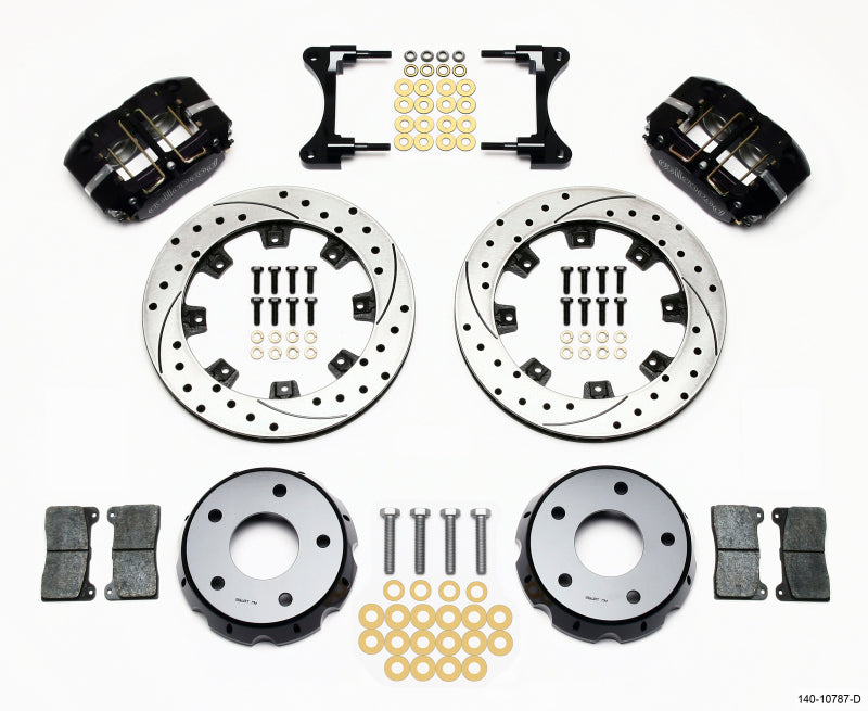 Wilwood Dynapro Radial Front Drag Kit 11.75in Vented Drilled 98-02 Camaro/Firebird