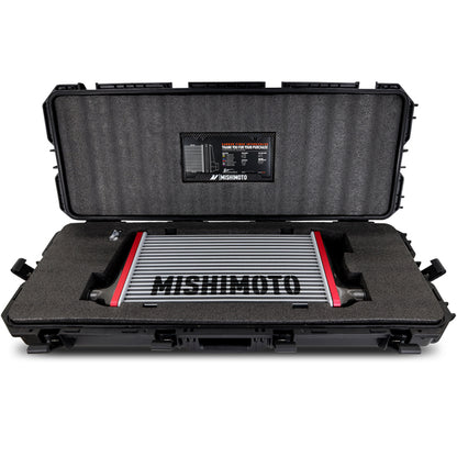 Mishimoto Universal Carbon Fiber Intercooler - Gloss Tanks - 600mm Silver Core - C-Flow - P V-Band