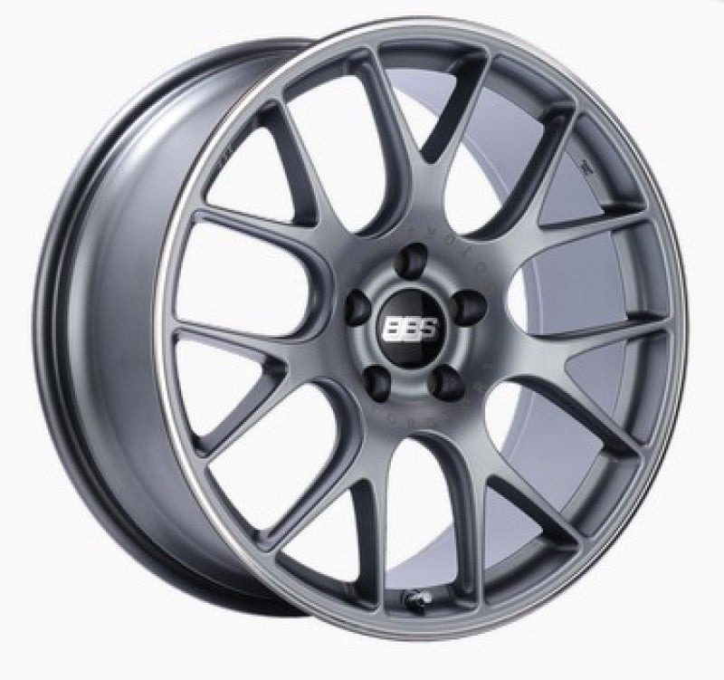 BBS CH-R 19x9.5 5x112 ET45 Satin Titanium Polished Rim Protector Wheel -82mm PFS/Clip Required