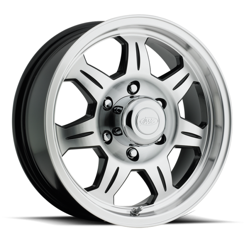 Raceline 870 Element 15x6in / 6x139.7 BP / 0mm Offset / 4.25mm Bore - Black & Machined Wheel