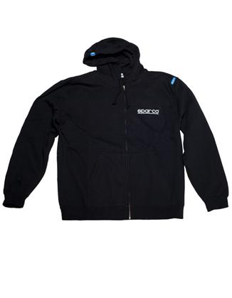 Sparco Swtshrt Zip Www Blk Lrg