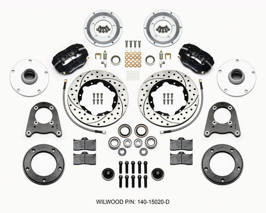 Wilwood Forged Dynalite-M Front Kit 10.75in Drilled 1950-1955 MG-TD/TF