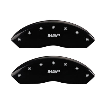 MGP 4 Caliper Covers Engraved Front RAM Engraved Rear RAMHEAD Black finish silver ch