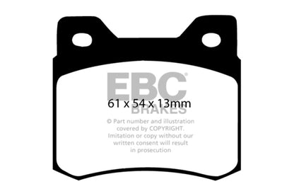 EBC 84-86 Mercedes-Benz 190/190E 2.3 Ultimax2 Rear Brake Pads