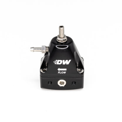 DeatschWerks DWR1000iL In-Line Adjustable Fuel Pressure Regulator - Black