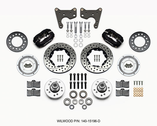 Wilwood Forged Dynalite Front Kit 11.00in Drilled 65-72 CDP C Body -Drum