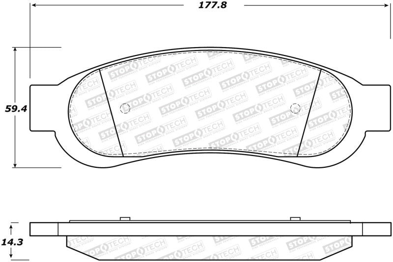 StopTech Street Brake Pads - Rear