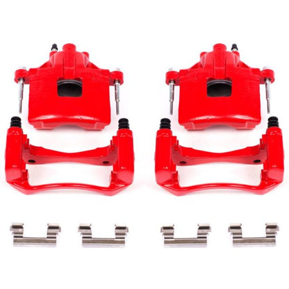 Power Stop 00-05 Buick LeSabre Front Red Calipers w/Brackets - Pair