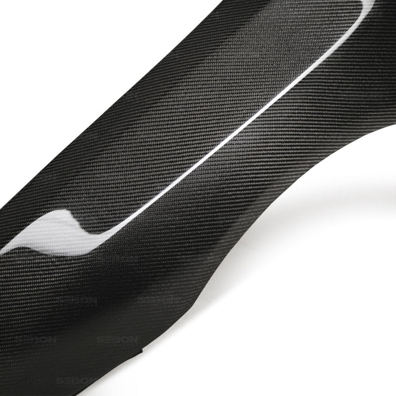 Seibon 08-12 Mitsubishi Evo X 10mm Wider Carbon Fiber Fenders