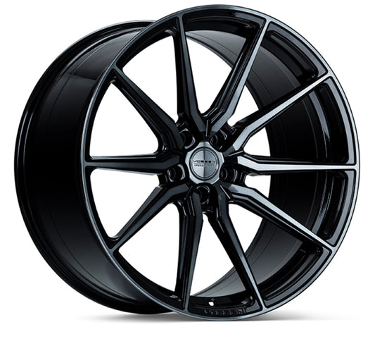 Vossen HF-3 20x9 / 5x120 / ET35 / Flat Face / 72.56 - Double Tinted - Gloss Black Wheel