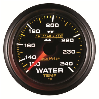 Autometer Ultra-Lite II 52mm 120-240 Deg F Mechanical Water Temp Gauge