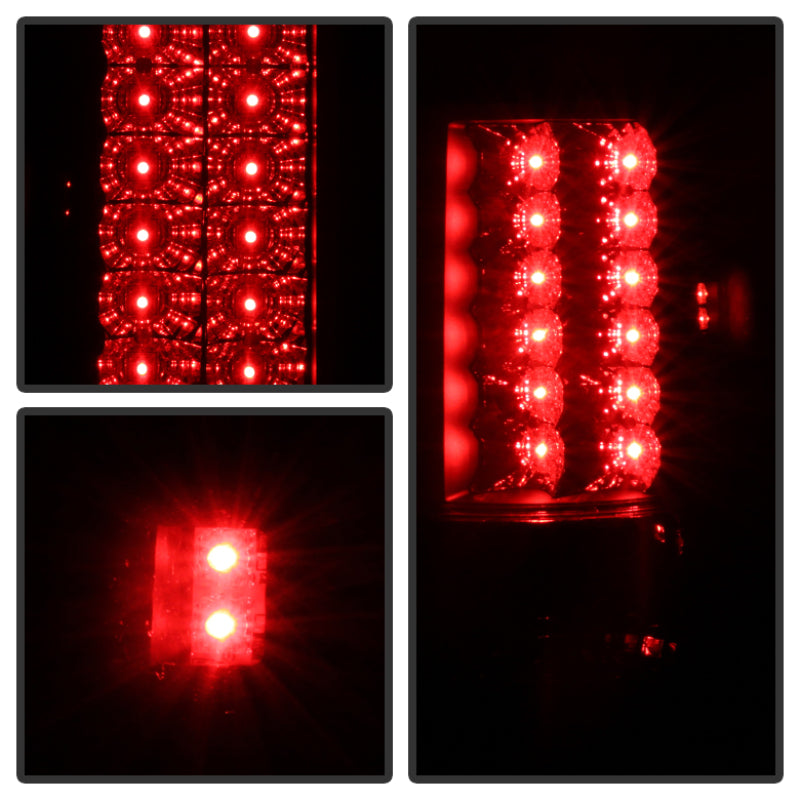 Spyder Ford F150 side 04-08 (Not Fit Heritage & SVT)LED Tail Lights Blk Smke ALT-YD-FF15004-LED-BSM