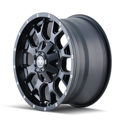 Mayhem 8015 Warrior 17x9 / 6x114.3 BP / 18mm Offset / 78.3mm Hub Matte Black Wheel