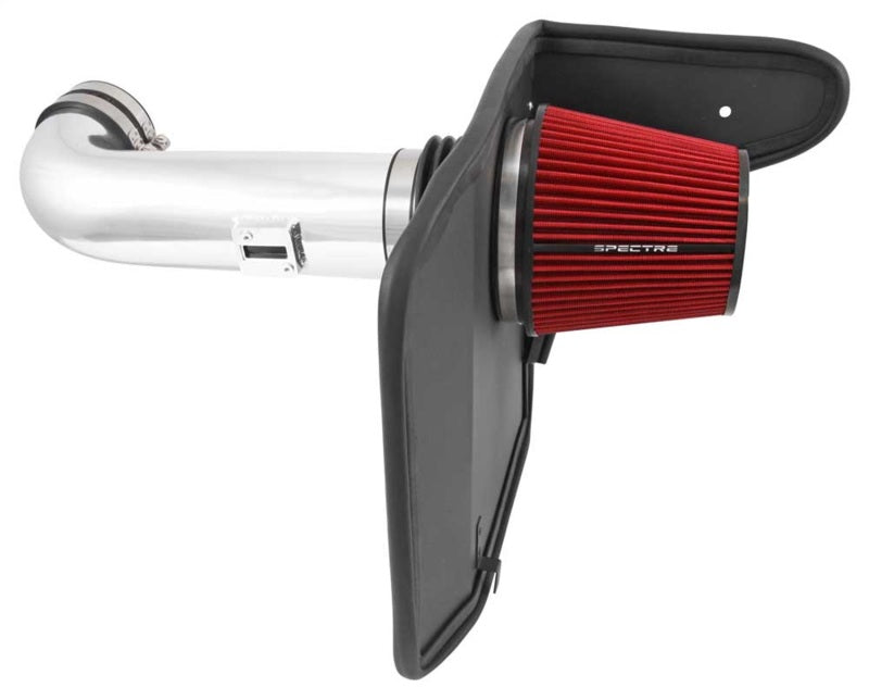 Spectre 10-12 Chevy Camaro V8-6.2L F/I Air Intake Kit - Clear Anodized w/Red Filter