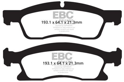 EBC 13+ Dodge Durango 5.7 Yellowstuff Front Brake Pads