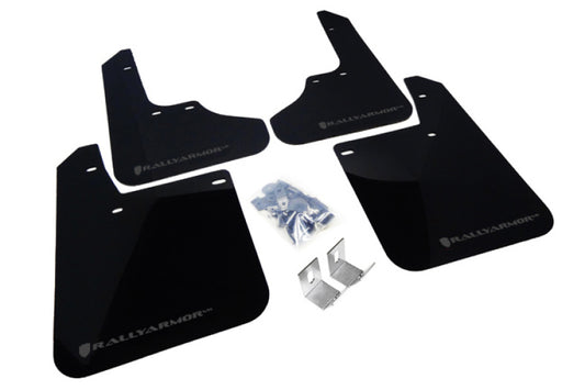 Rally Armor 93-01 Subaru Impreza RS Black UR Mud Flap w/ Grey Logo