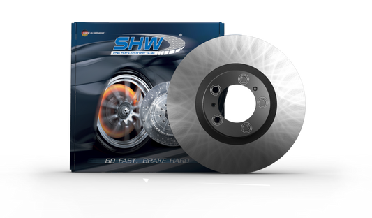 SHW 03-20 Bentley Continental GT 6.0L Rear Smooth Monobloc Brake Rotor (4E0615601L)