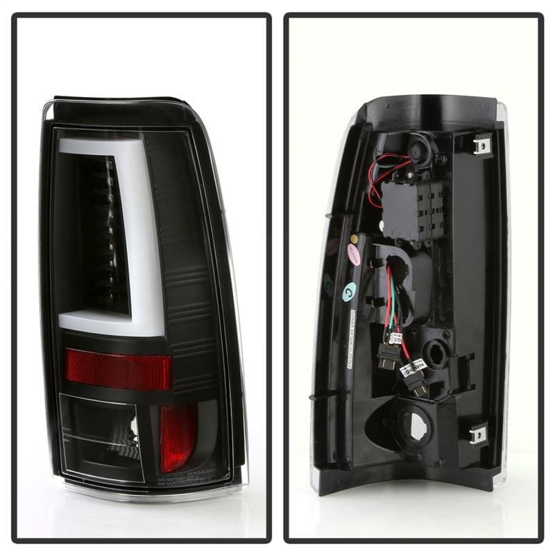 Spyder 03-06 Chevy Silverado - (Does Not Fit Stepside) LED Tail Lights - All Black ALT-YD-CS03V2-LED