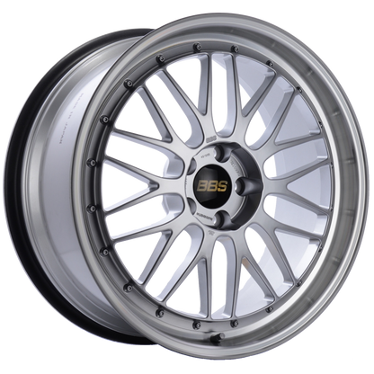 BBS LM 20x9.5 5x114.3 ET40 CB66 Diamond Silver Center Diamond Cut Lip Wheel