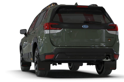 Rally Armor 22-24 Subaru Forester (Incl. Wilderness) Black UR Mud Flap w/Grey Logo