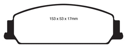 EBC 08-10 Pontiac G8 3.6 Redstuff Front Brake Pads