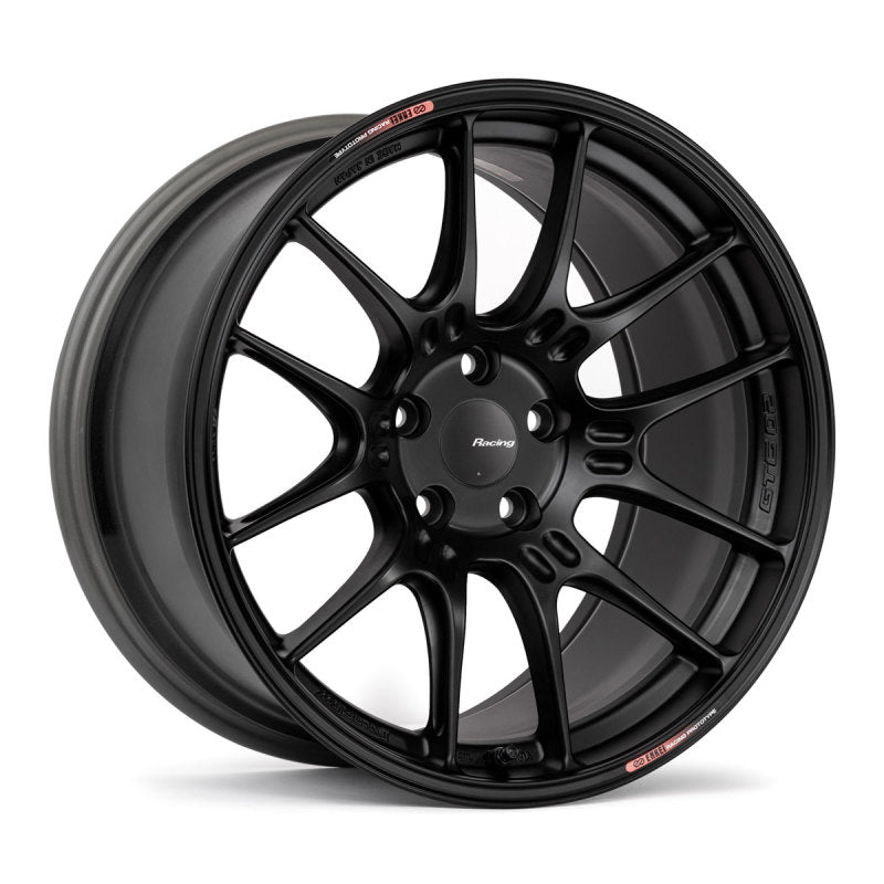 Enkei GTC02 18x10.5 5x112 35mm Offset 66.5mm Bore Matte Black Wheel