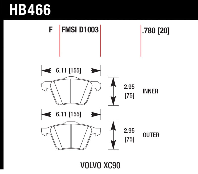 Hawk LTS Street Brake Pads