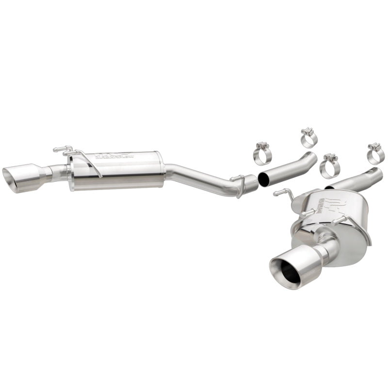 MagnaFlow Axle-Back Stainless Dual Split 4in Polished Tips 10-15 Chevrolet Camaro Convert. 3.6L V6