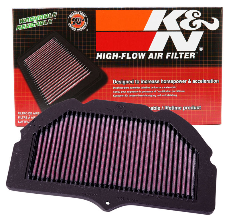 K&N 00-03 Suzuki GSXR6GSXR750 750 / 01-04 GSXR1000 1000 / 01-03 GSXR600 600 Replacement Air Filter