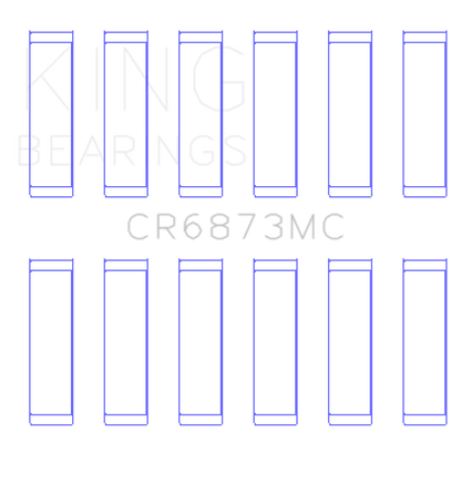 King Toyota 2Gr-FE/ 3GR-FE Polymer Coated (Size 0.25) Connecting Rod Bearing Set