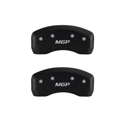 MGP 4 Caliper Covers Engraved Front & Rear MOPAR Yellow finish black ch