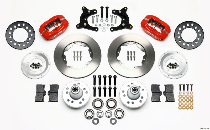 Wilwood Forged Dynalite Front Kit 11.00in Red 62-72 CDP A Body - 9in Drum