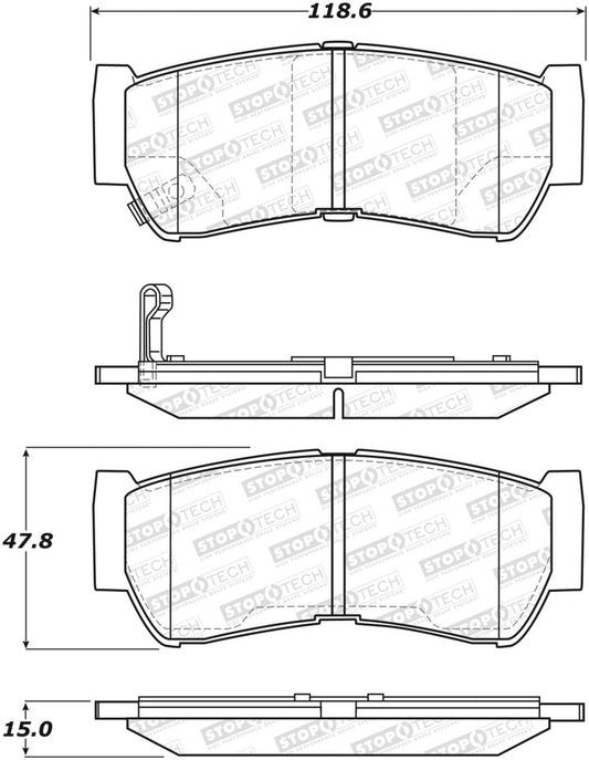 StopTech Street Brake Pads - Front