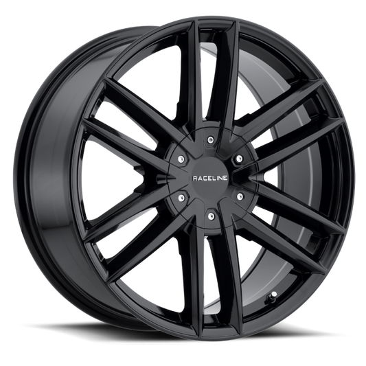 Raceline 158B Impulse 20x8.5in / 5x114.3/5x120 BP / 35mm Offset / 74.1mm Bore - Gloss Black Wheel