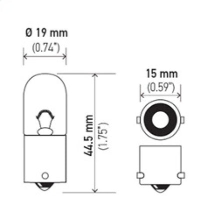 Hella Bulb 1003 12V 12W BA15s B6