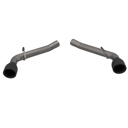 QTP 10-13 Chevrolet Camaro SS 6.2L 304SS Eliminator Muffler Delete Axle Back Exhaust w/4.5in Blk Tip