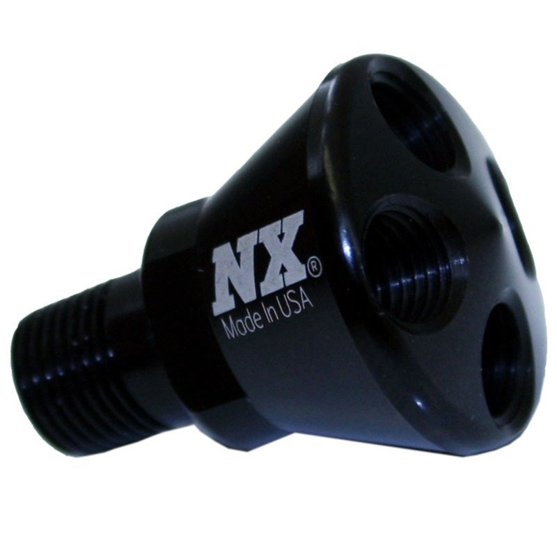 Nitrous Express 4 Port Micro Showerhead Distribution Block - Black