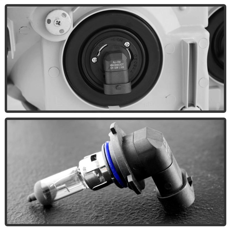 xTune Toyota 4Runner 03-05 Crystal Headlights Black HD-JH-T4R03-AM-BK