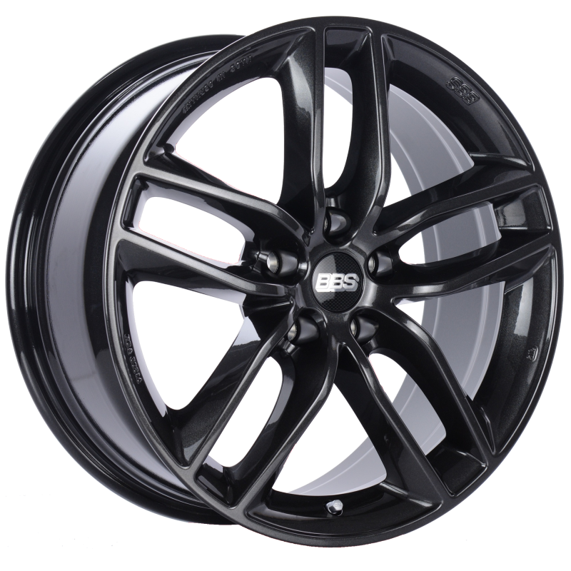 BBS SX 17x7.5 5x112 ET35 Crystal Black Wheel -82mm PFS/Clip Required