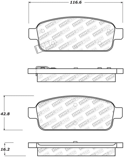 StopTech Street Select Brake Pads - Rear