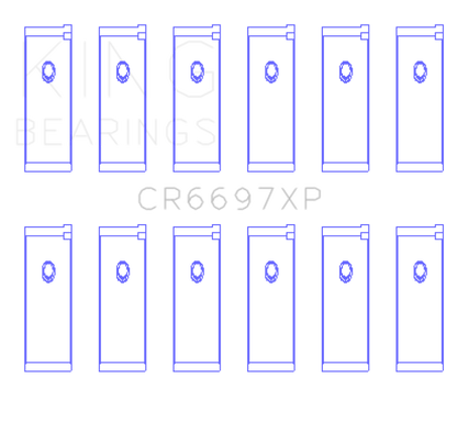 King Nissan RB25/RB26 (Size 0.025mm) Performance Rod Bearing Set